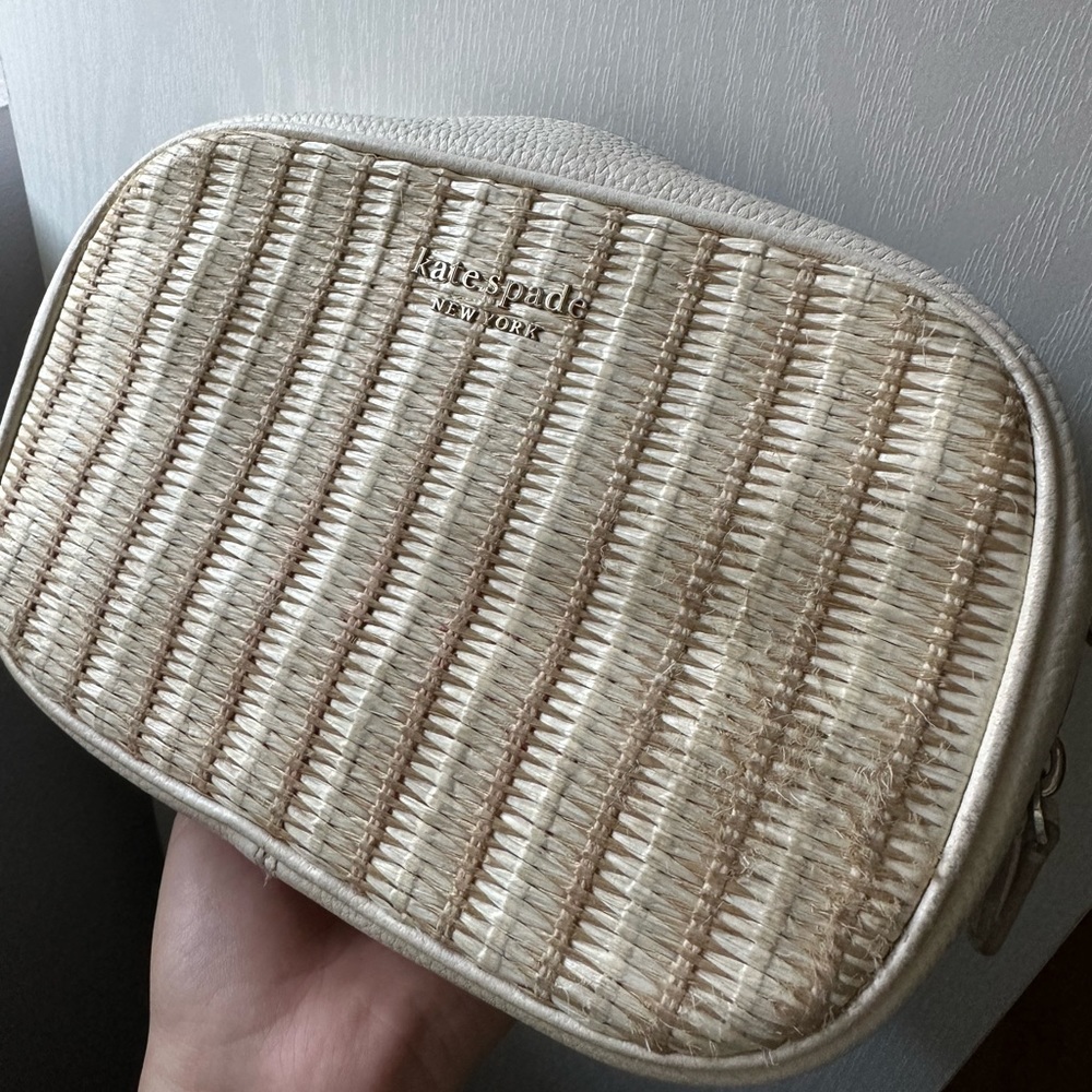 Kate Spade straw crossbody
